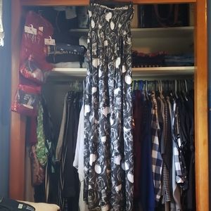 Strapless maxi dress